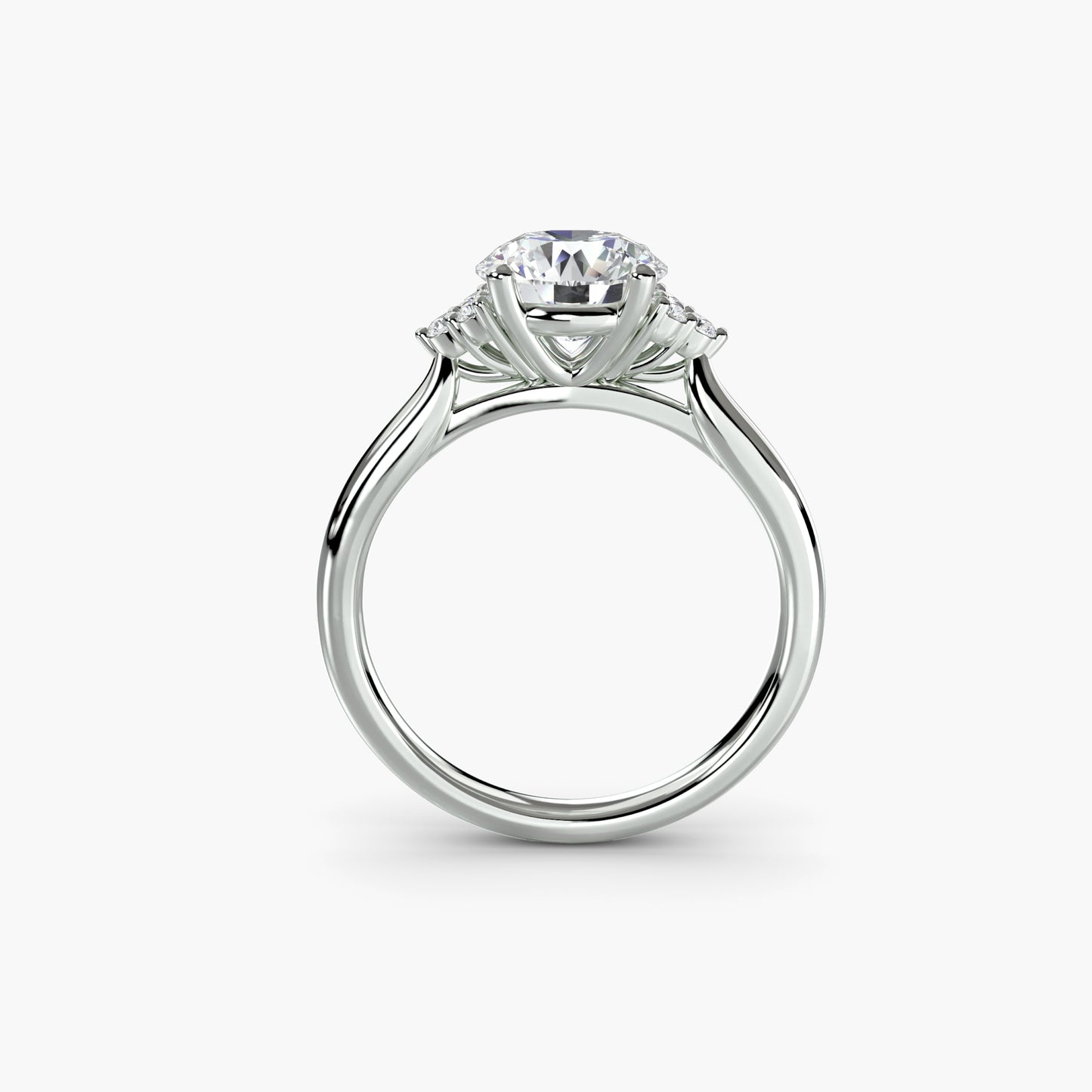 Pierścionek zaręczynowy Solitaire with Cluster Shoulders - oprawa