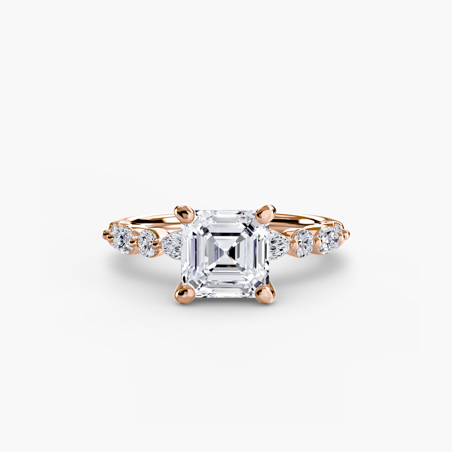 Pierścionek zaręczynowy Solitaire with Eternity Pavé 2 - oprawa