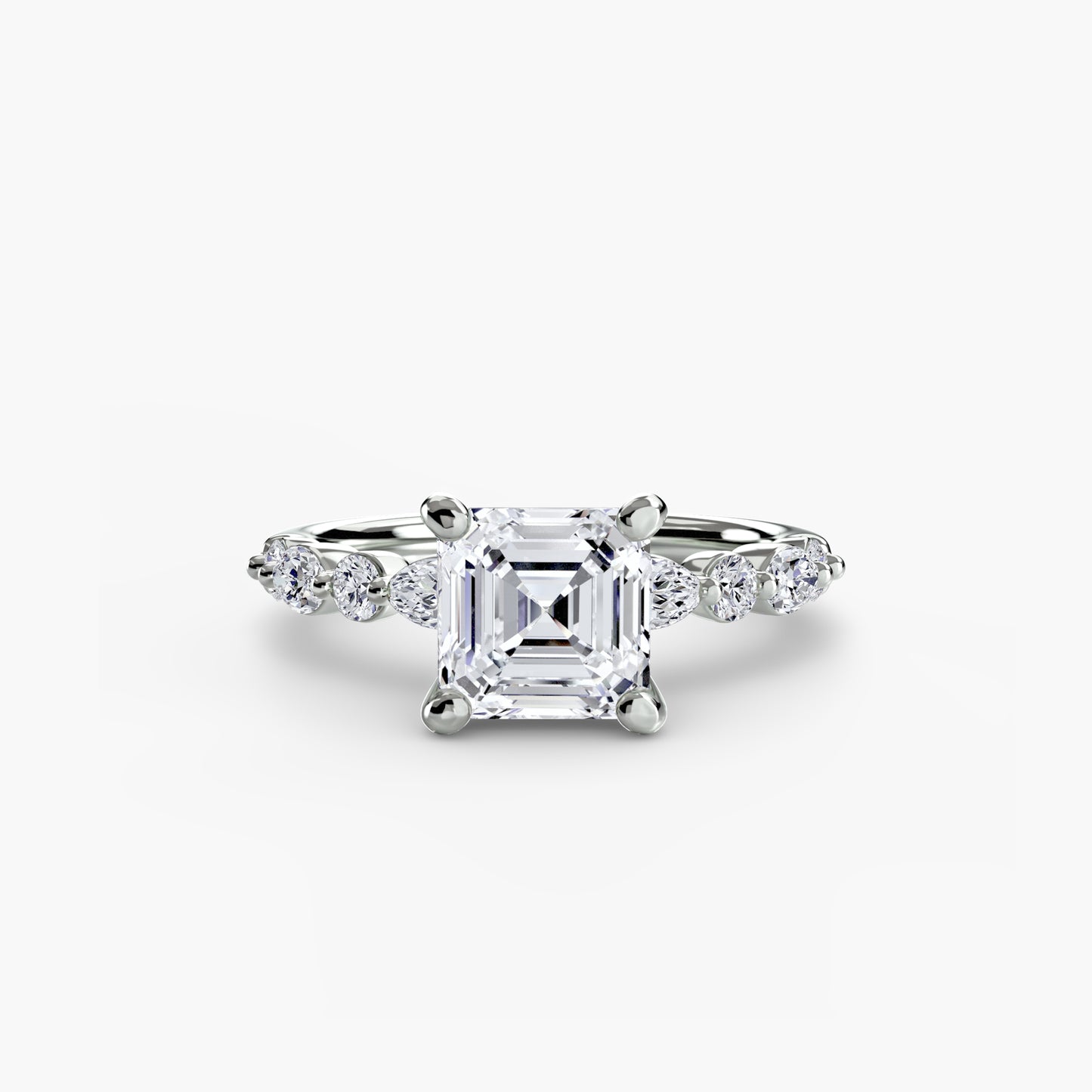 Pierścionek zaręczynowy Solitaire with Eternity Pavé 2 - oprawa