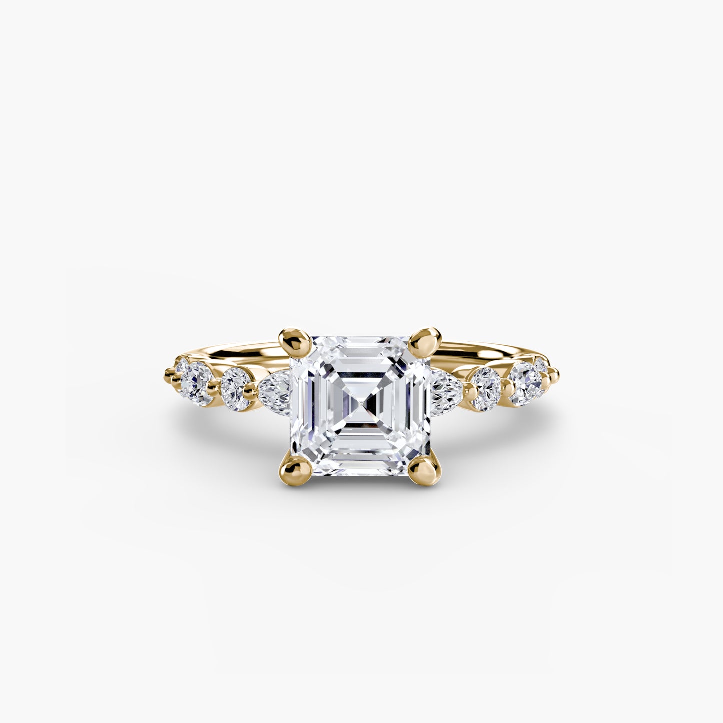Pierścionek zaręczynowy Solitaire with Eternity Pavé 2 - oprawa