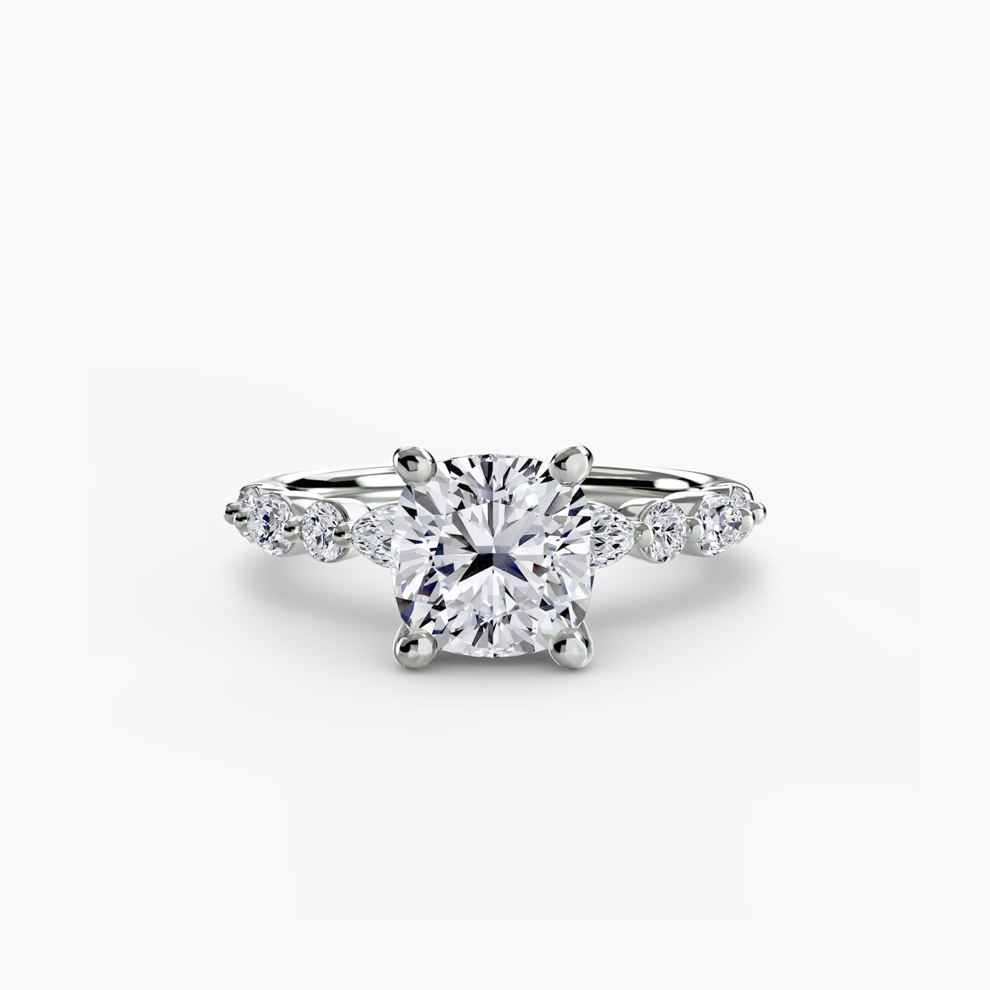 Pierścionek zaręczynowy Solitaire with Eternity Pavé 2 - oprawa