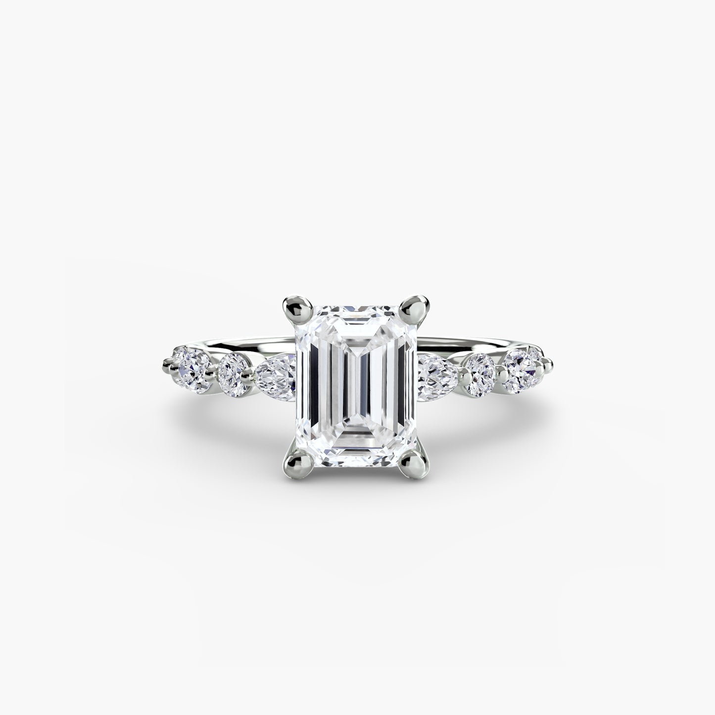 Pierścionek zaręczynowy Solitaire with Eternity Pavé 2 - oprawa