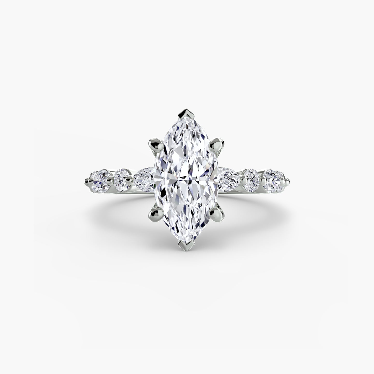Pierścionek zaręczynowy Solitaire with Eternity Pavé 2 - oprawa