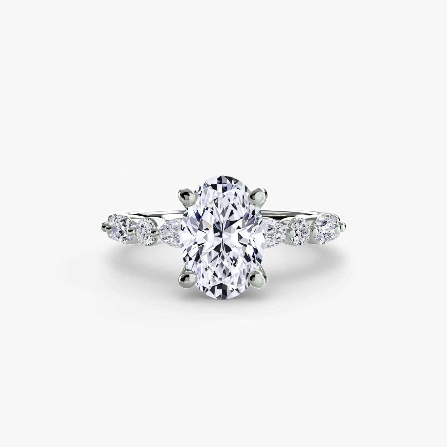 Pierścionek zaręczynowy Solitaire with Eternity Pavé 2 - oprawa