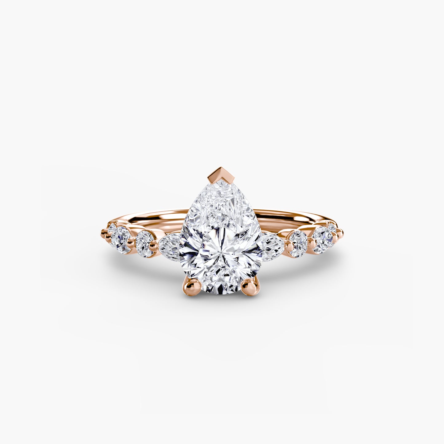 Pierścionek zaręczynowy Solitaire with Eternity Pavé 2 - oprawa