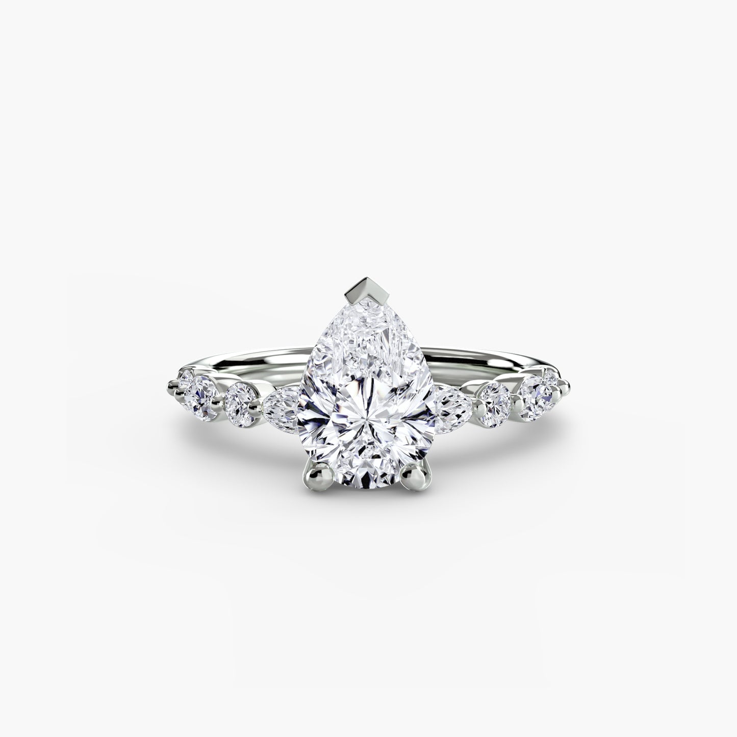 Pierścionek zaręczynowy Solitaire with Eternity Pavé 2 - oprawa