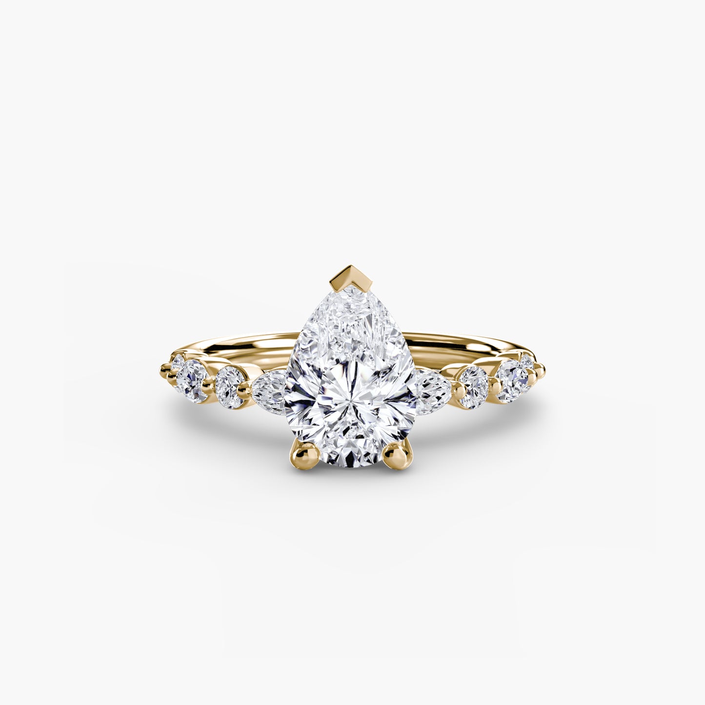Pierścionek zaręczynowy Solitaire with Eternity Pavé 2 - oprawa