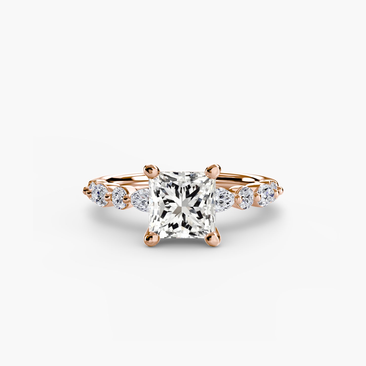 Pierścionek zaręczynowy Solitaire with Eternity Pavé 2 - oprawa