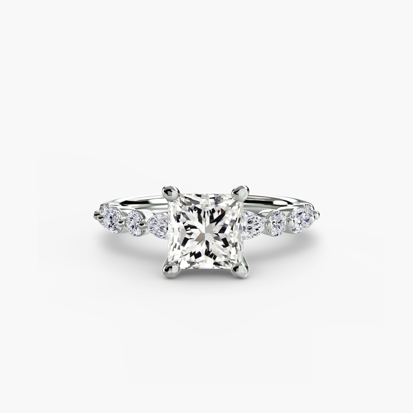 Pierścionek zaręczynowy Solitaire with Eternity Pavé 2 - oprawa