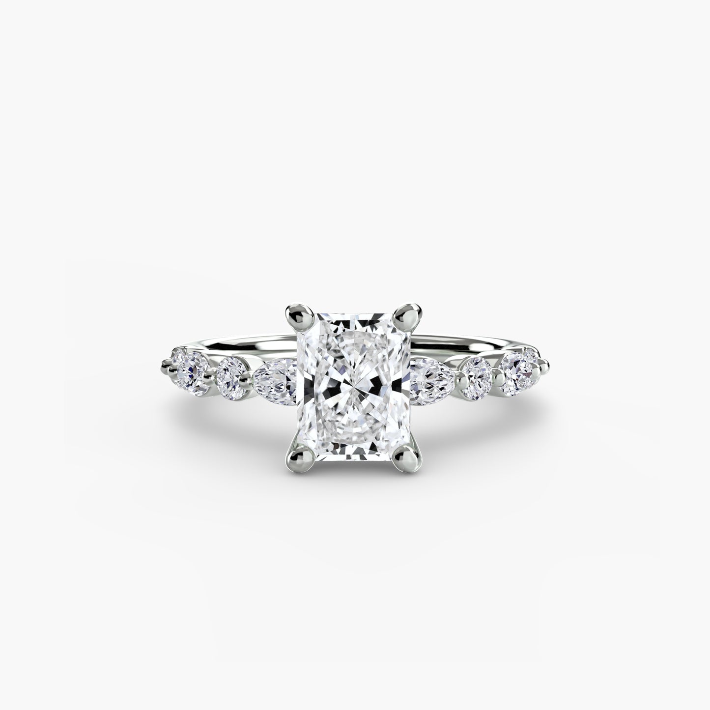 Pierścionek zaręczynowy Solitaire with Eternity Pavé 2 - oprawa