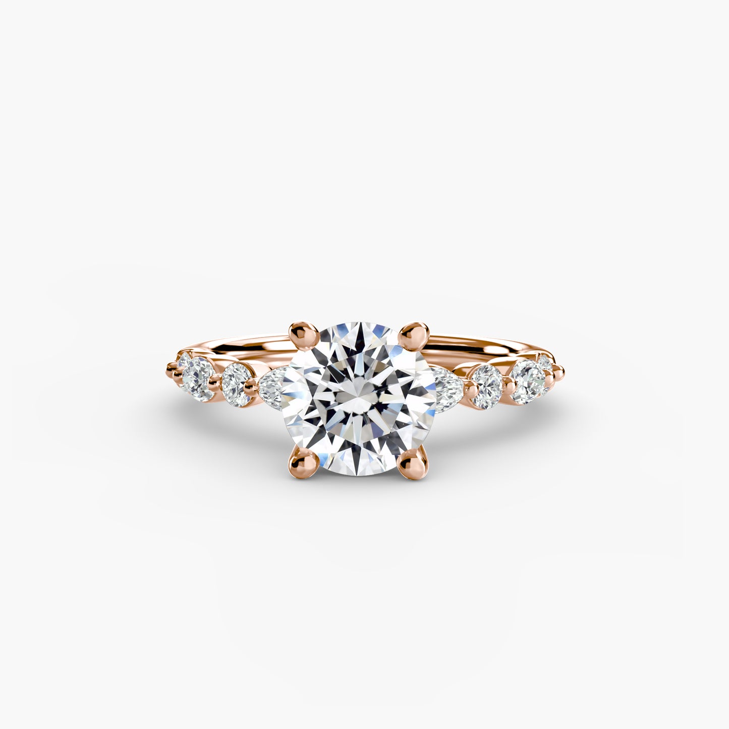 Pierścionek zaręczynowy Solitaire with Eternity Pavé 2 - oprawa