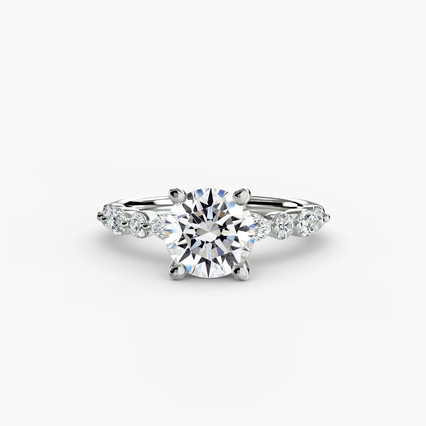 Pierścionek zaręczynowy Solitaire with Eternity Pavé 2 - oprawa