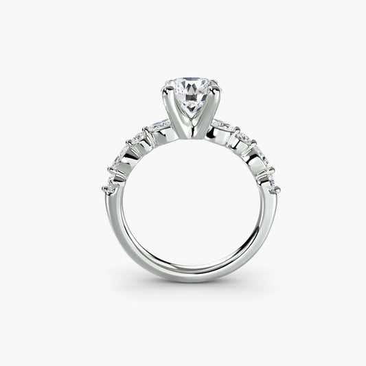 Pierścionek zaręczynowy Solitaire with Eternity Pavé 2 - oprawa