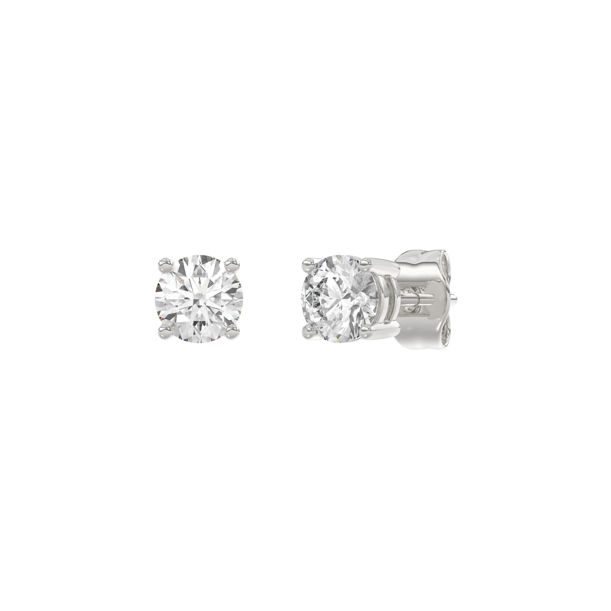14K White Gold, angled view