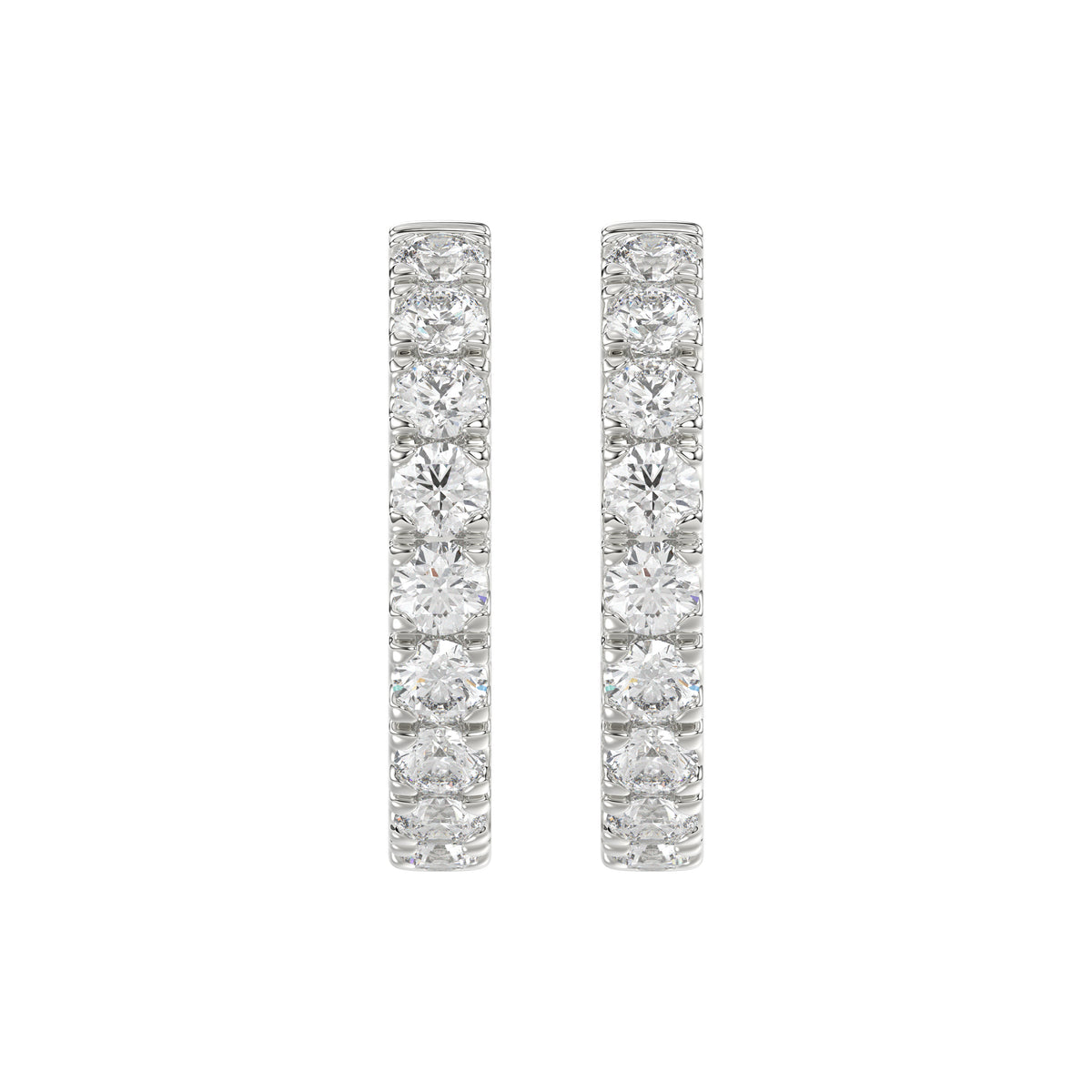 14K White Gold, angled view