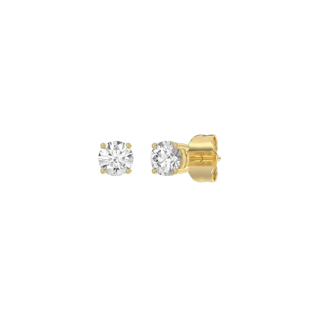 18K Yellow Gold, angled view
