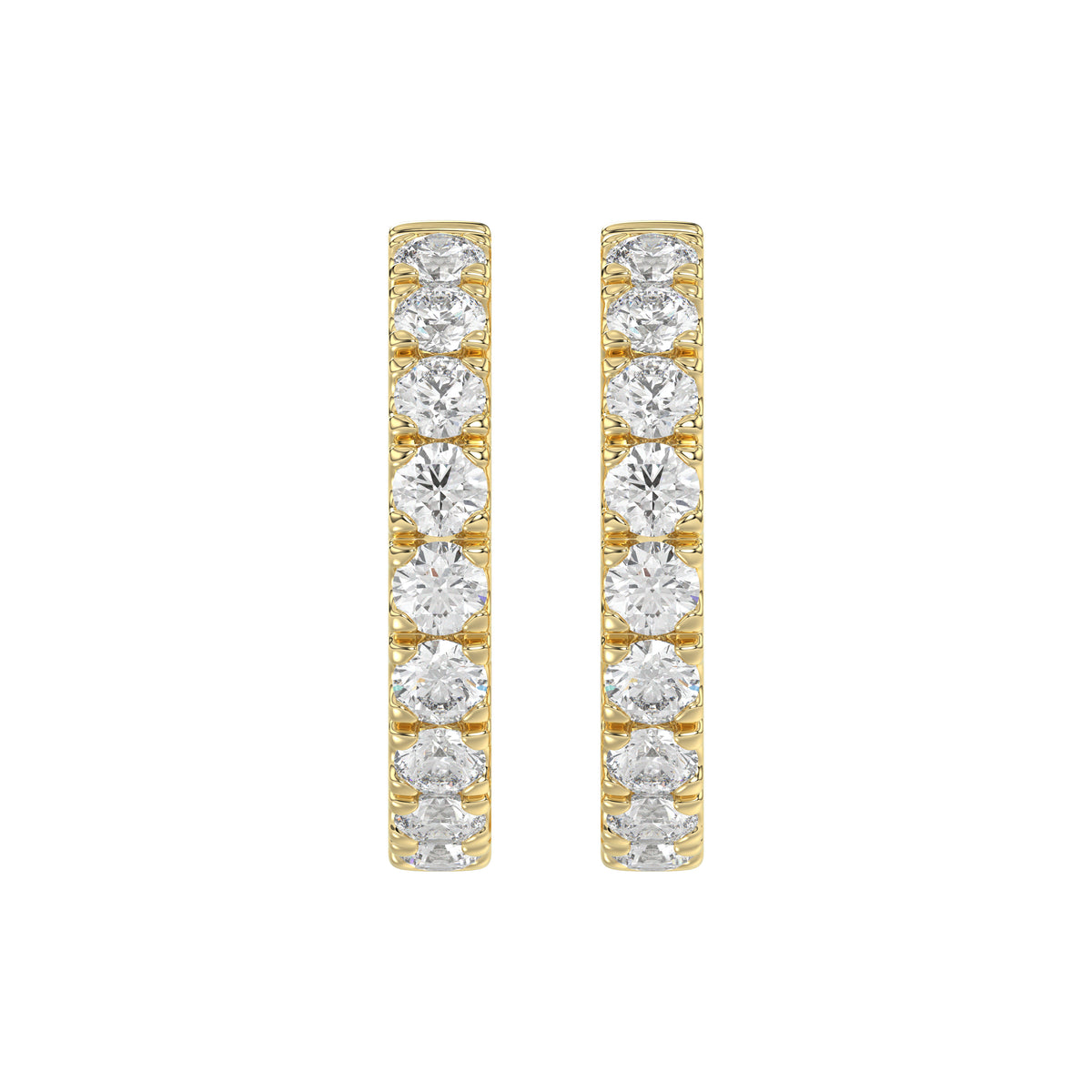 14K Yellow Gold, angled view