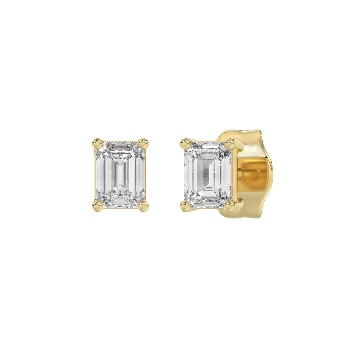 14K Yellow Gold, angled view