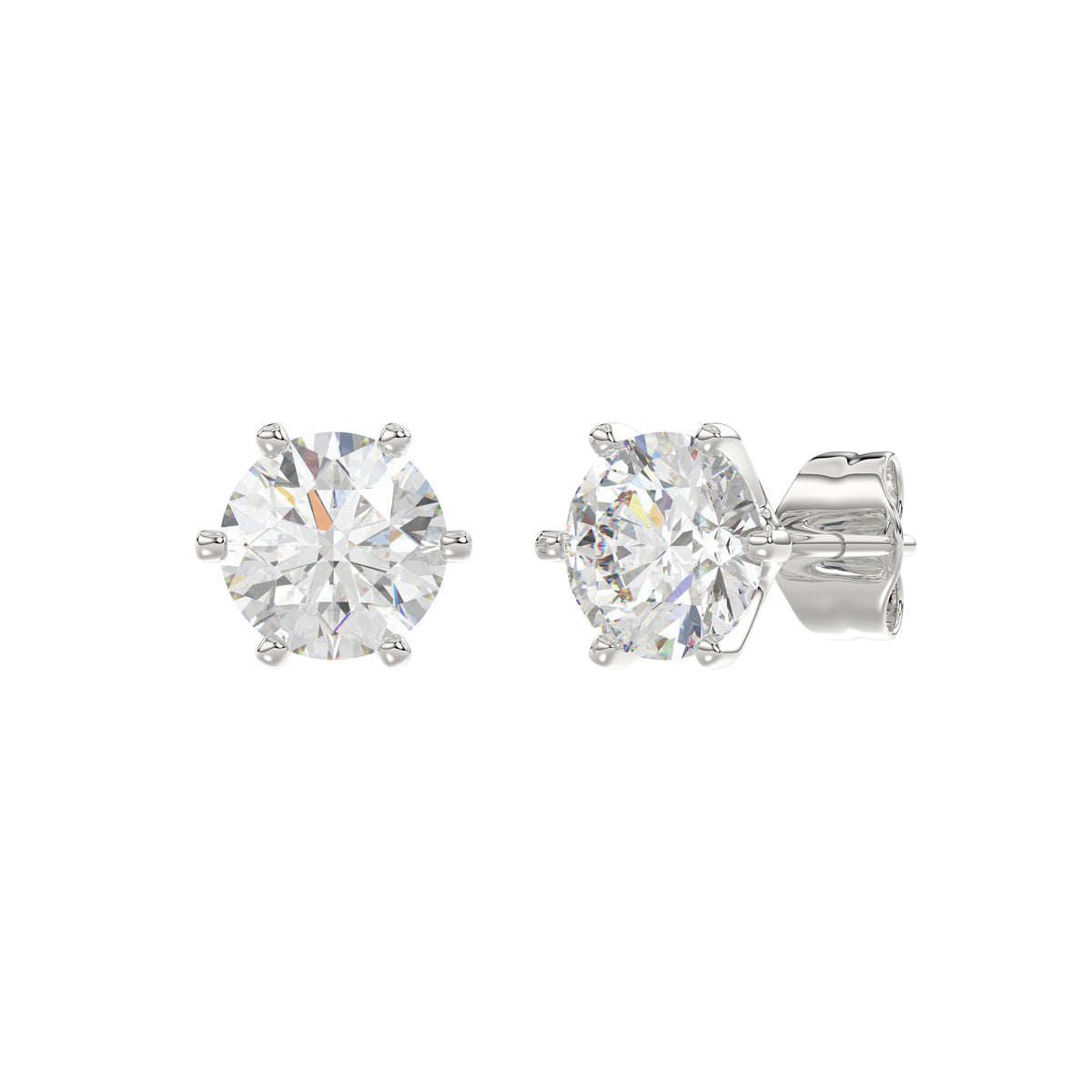 18K White Gold, angled view