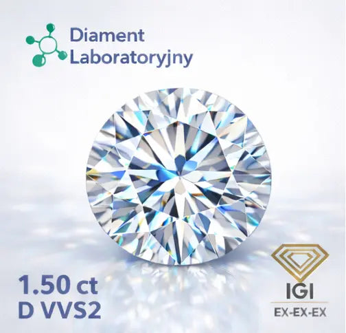 brylant laboratoryjny 1,5ct