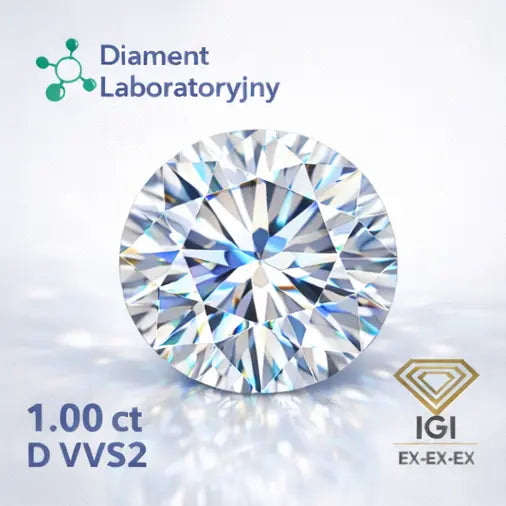 diament brylant laboratoryjny 1 karat
