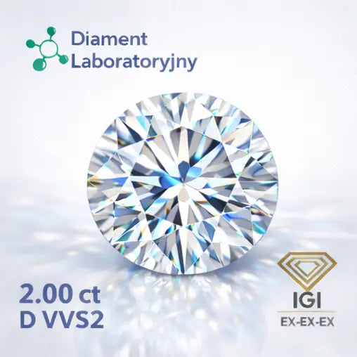 diament laboratoryjny 2ct