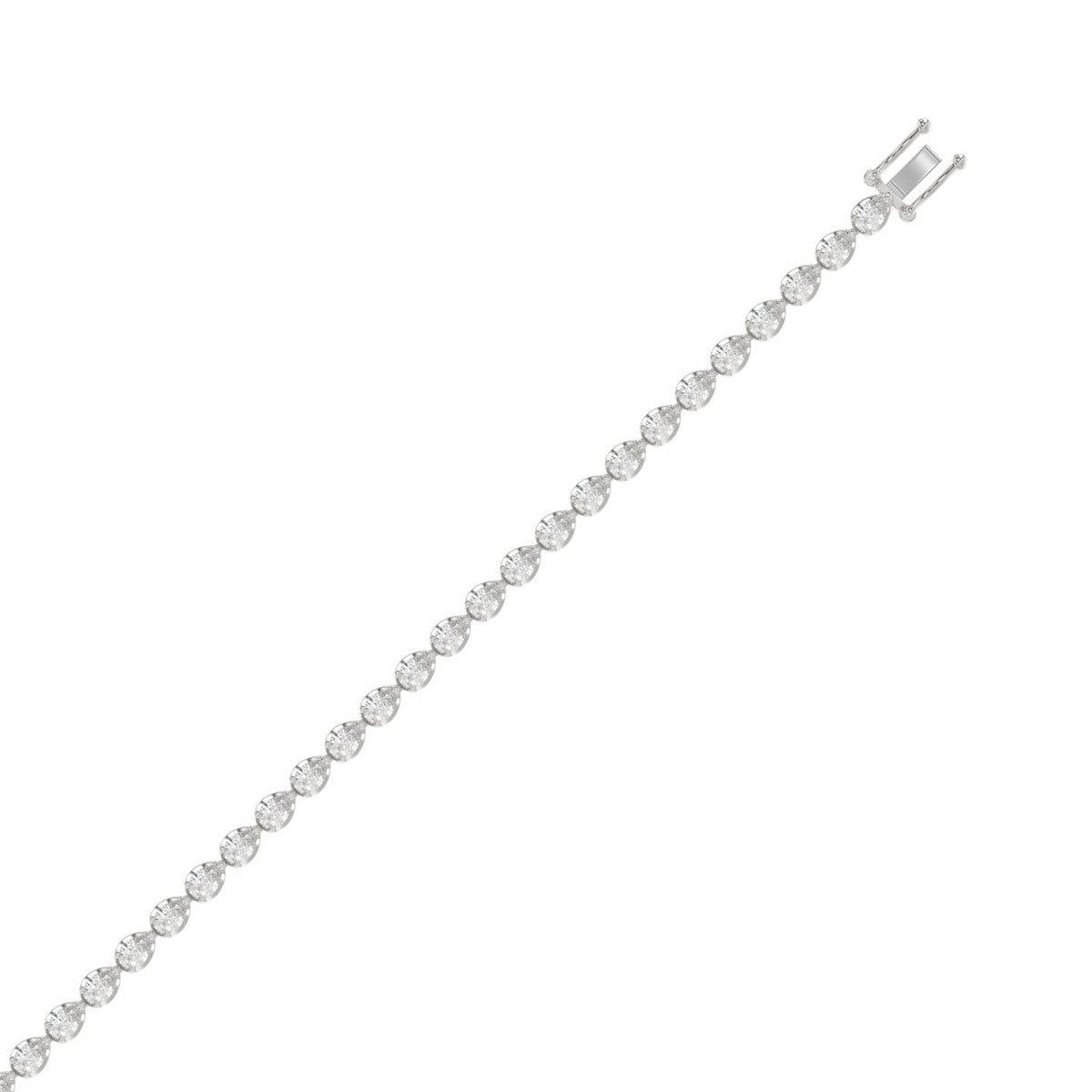 14K White Gold, top view