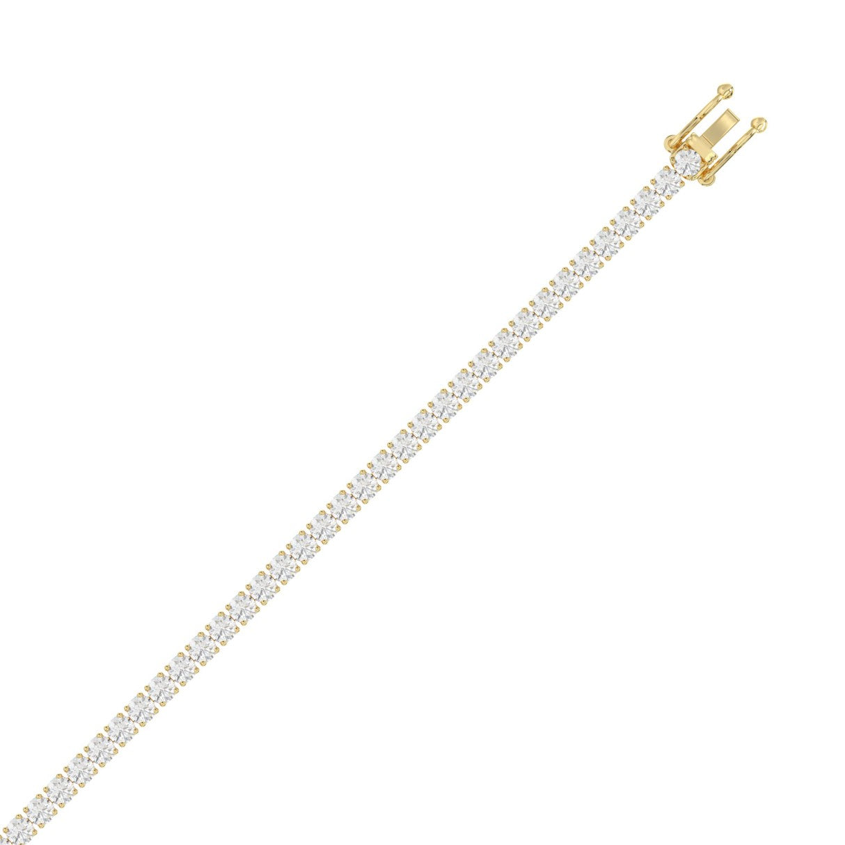 9K Yellow Gold, top view