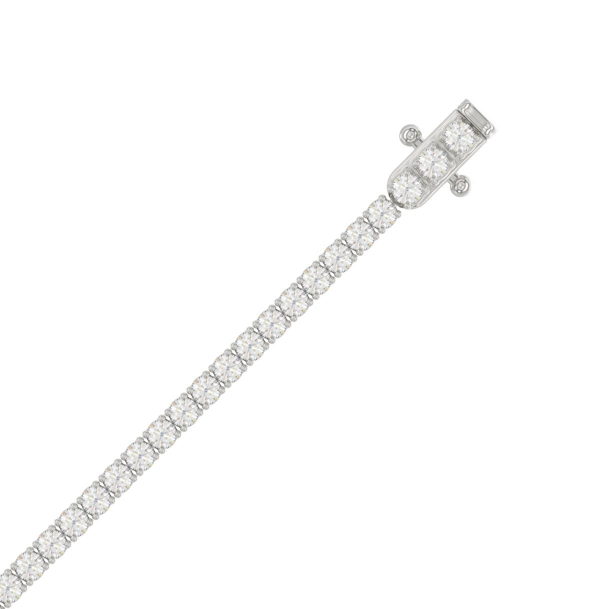 9K White Gold, flat view