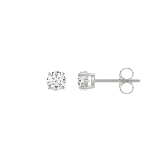 14K White Gold, flat view