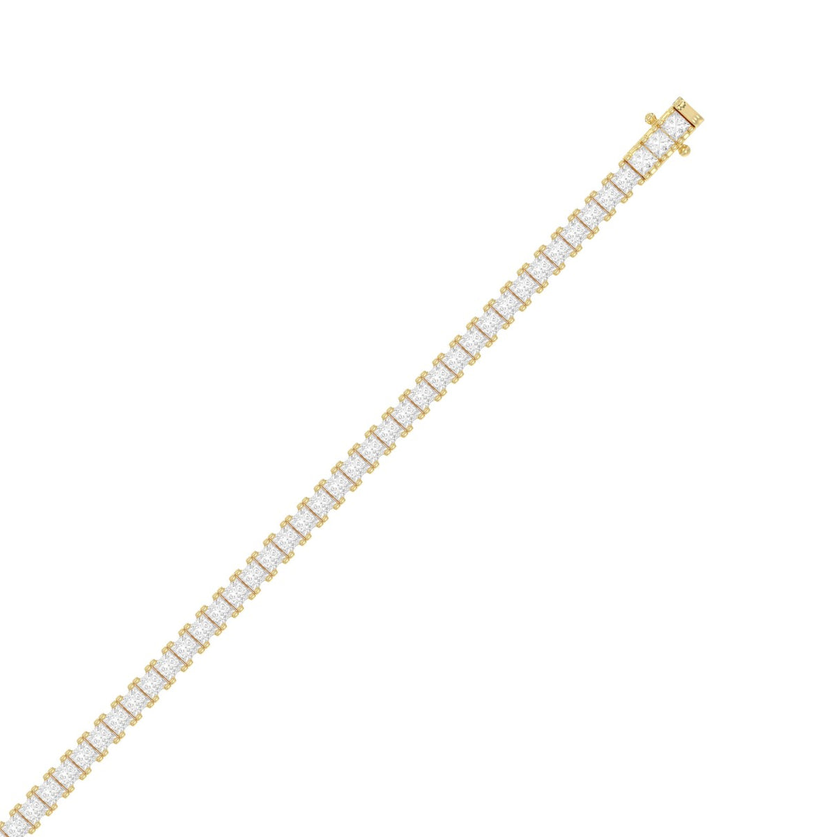 14K Yellow Gold, flat view