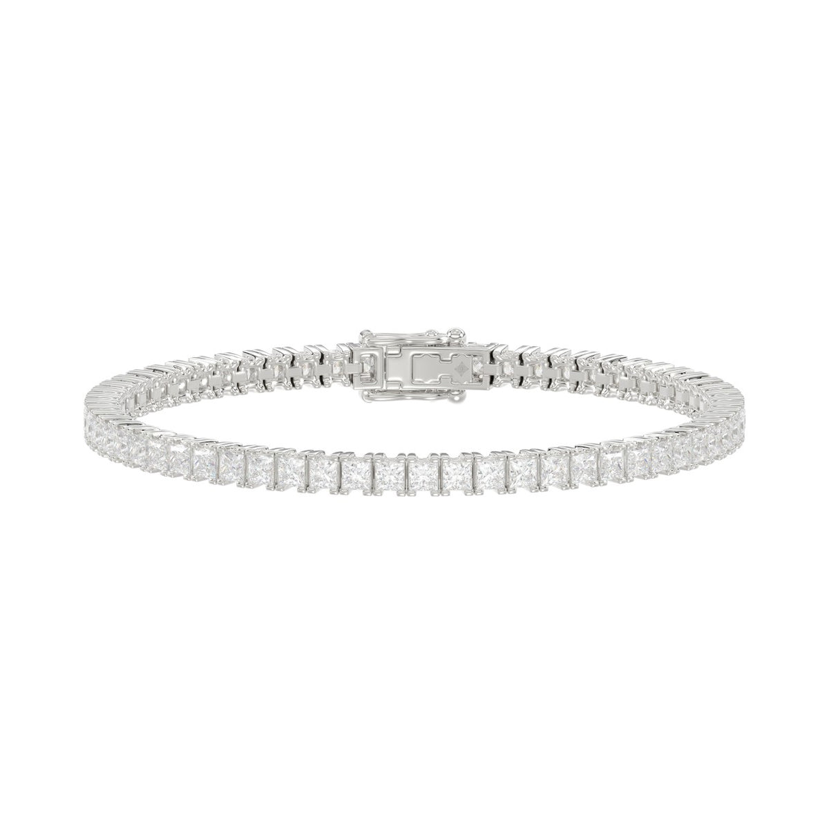 14K White Gold, flat view