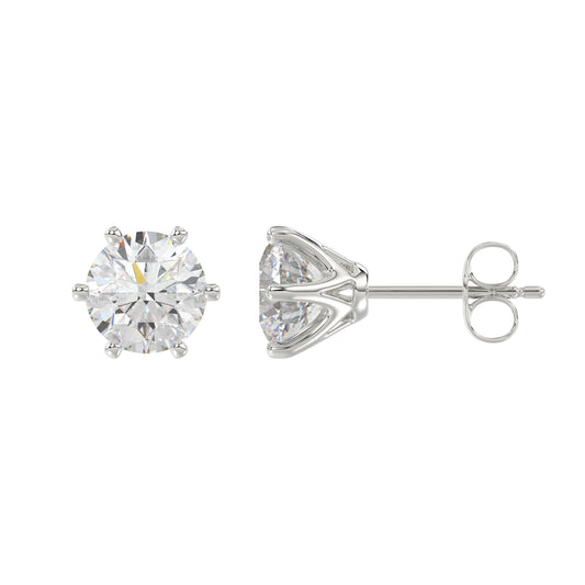 14K White Gold, flat view