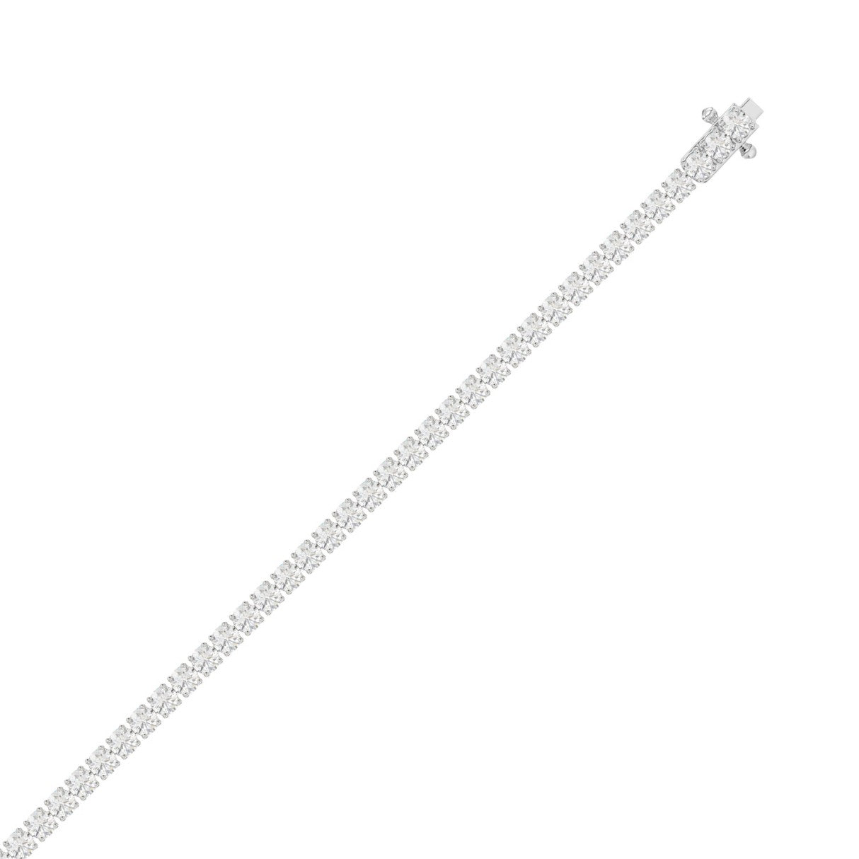 9K White Gold, flat view
